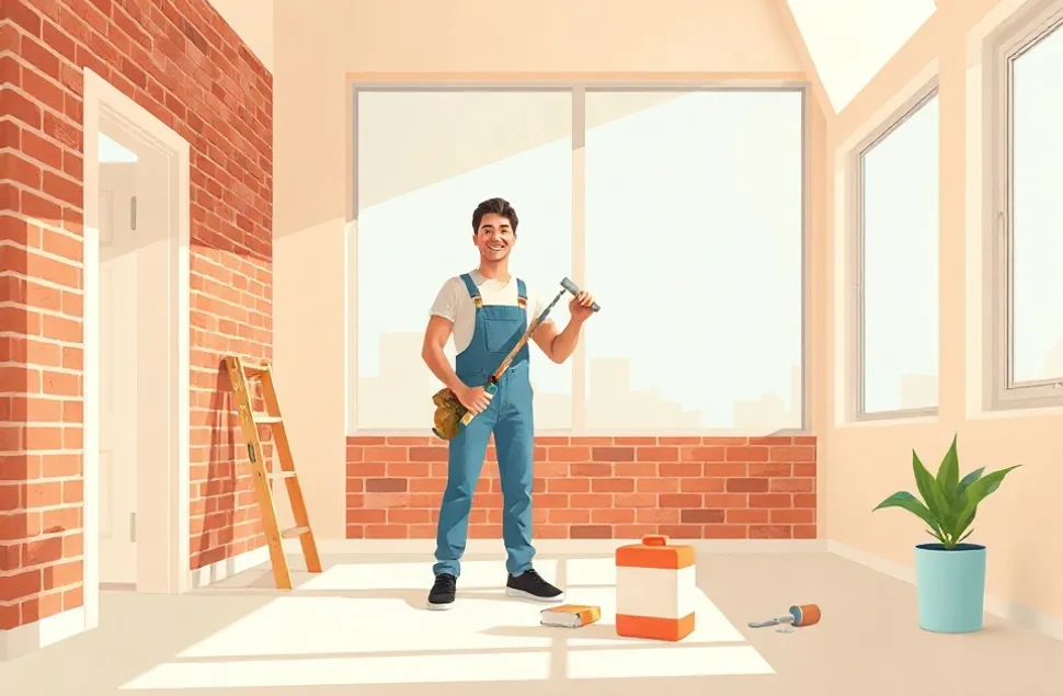 Intérieur rénové après travaux de peinture à Saint-Amand-les-Eaux